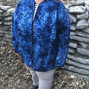 Reversible Quilted Jacket Cardigan Plus Size